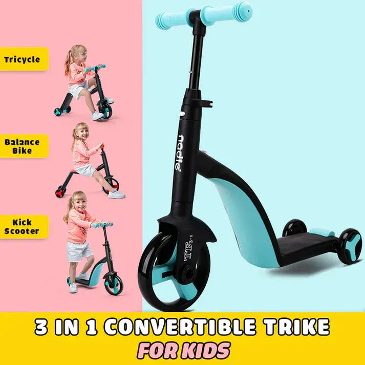 🎁3 In 1 Convertible Tricycle for Adults & Kids Both