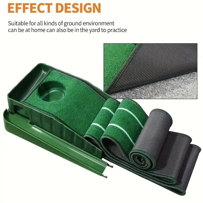 Compact Mini Golf Putting Training Mat