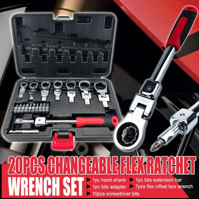 🚀Summer Bash 49% off🔥Removable Movable Head Ratchet Durable Power Saving Repair Tool Set