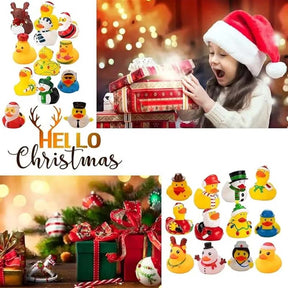 🎁24 Pcs Countdown Christmas Rubber Ducks Advent Calendar