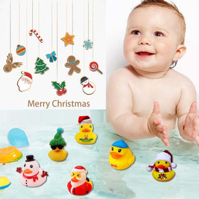 🎁24 Pcs Countdown Christmas Rubber Ducks Advent Calendar