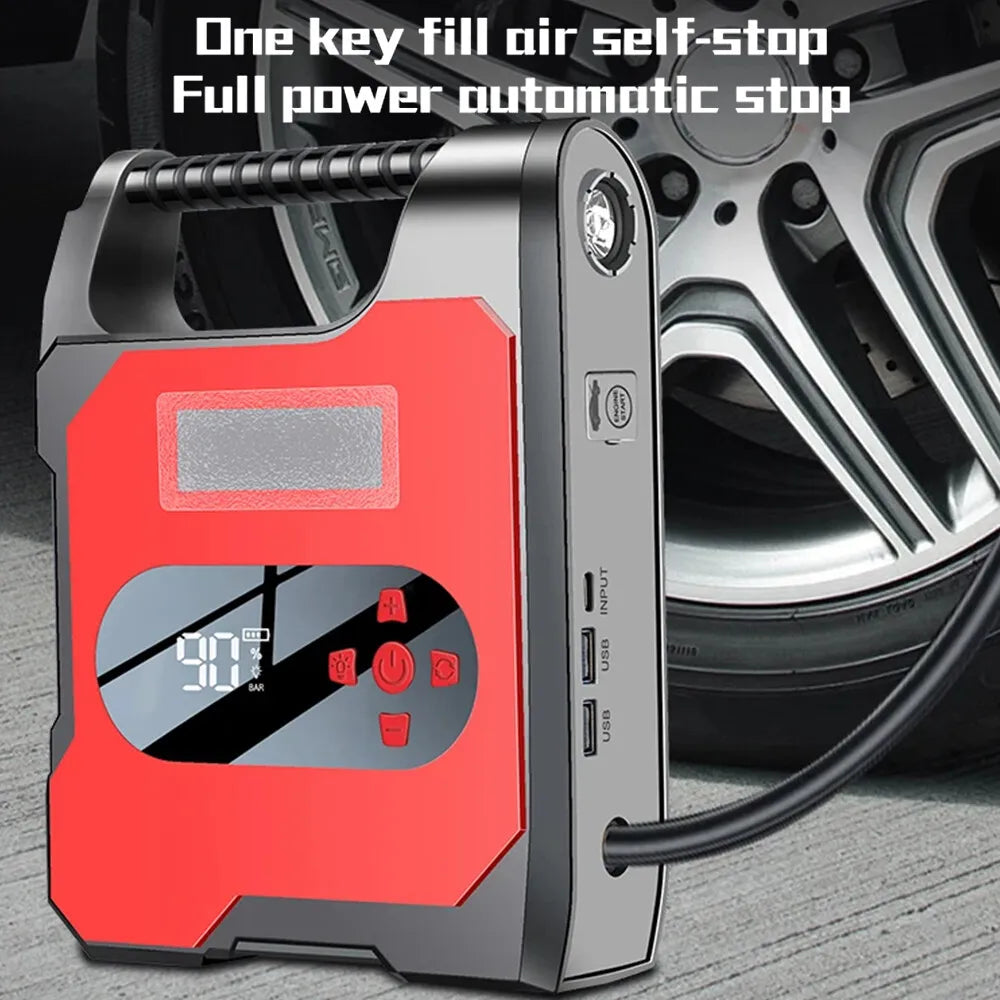 Car Battery Charger with Tire Inflator and Air Pump