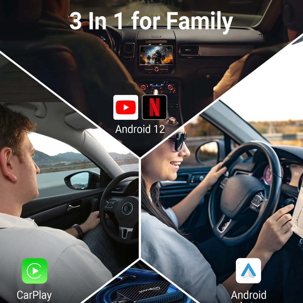 Play2Video Pro Built-in Netflix, YouTube, IPTV, wireless CarPlay/Android auto