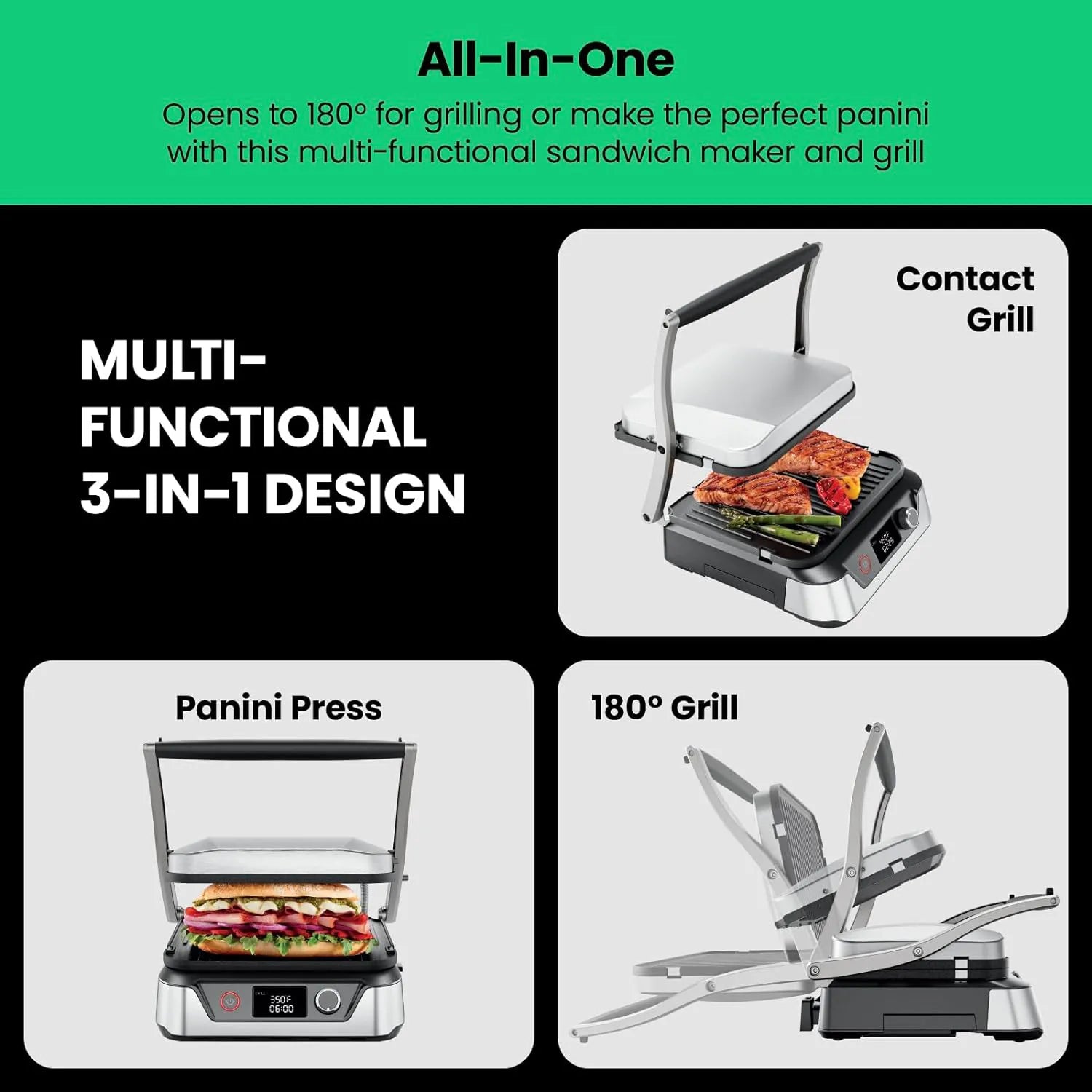 🔥🔥🔥Summer Frenzy 50% off -5-in-1 Panini Press Grill