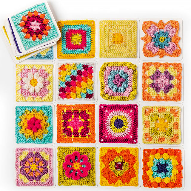 【50 Mix & Match Designs】The Granny Square Card Deck