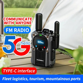 Kayotom M22/M66  Long Range Walkie Talkie - Rechargeable, Zero Monthly Rental