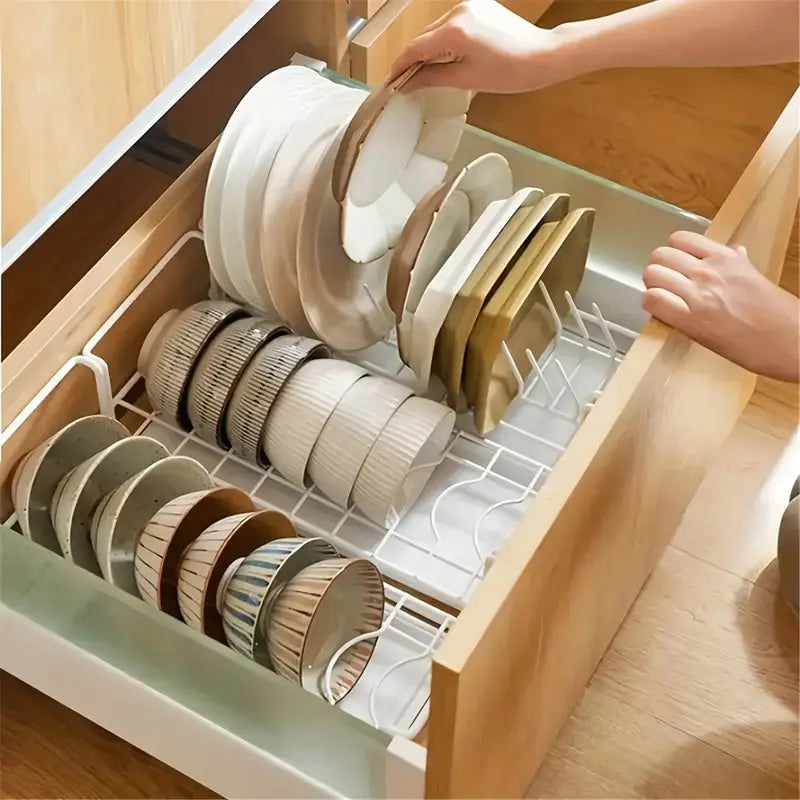 Dish Drainer Bowls Drying Rack Organizer