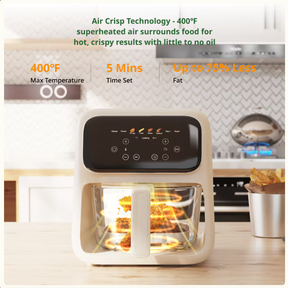 2024 Latest！Glass Air Fryer