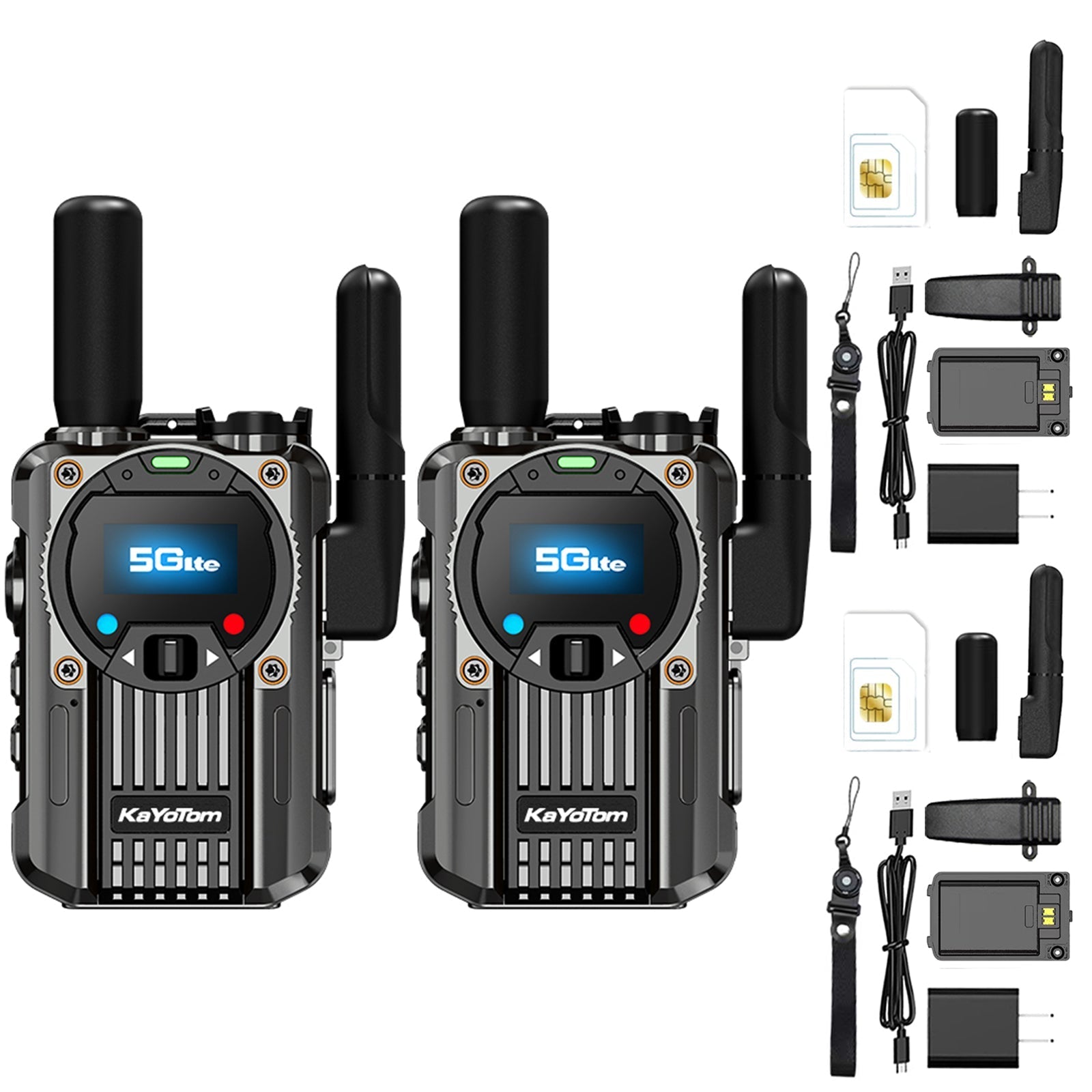 Kayotom M22/M66  Long Range Walkie Talkie - Rechargeable, Zero Monthly Rental