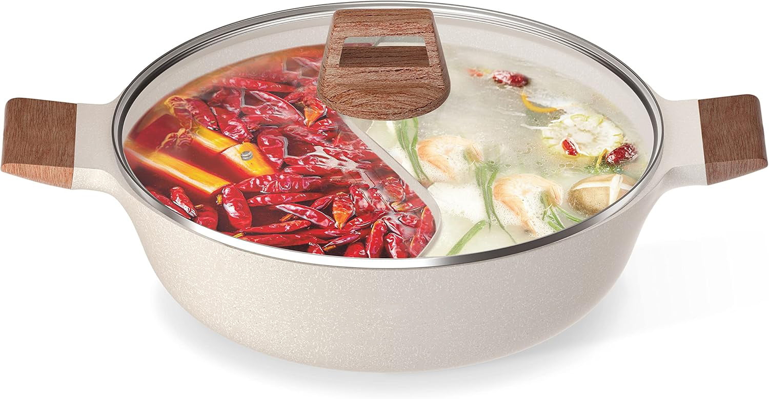 Double-flavored hot pot