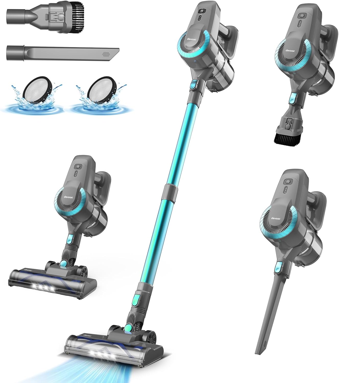 6 in 1 Ultra-Lightweight Stick Vacuum