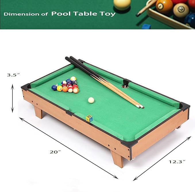 🔥Last Day 49%OFF 🎄Mini Pool Table for Kids Small Billiards Game