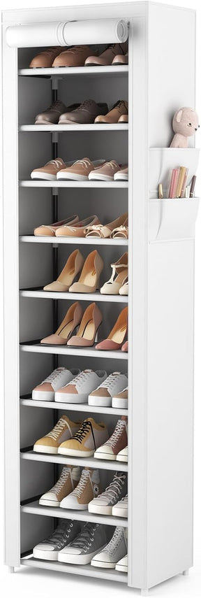 Vertical Narrow Shoe Rack Organizer