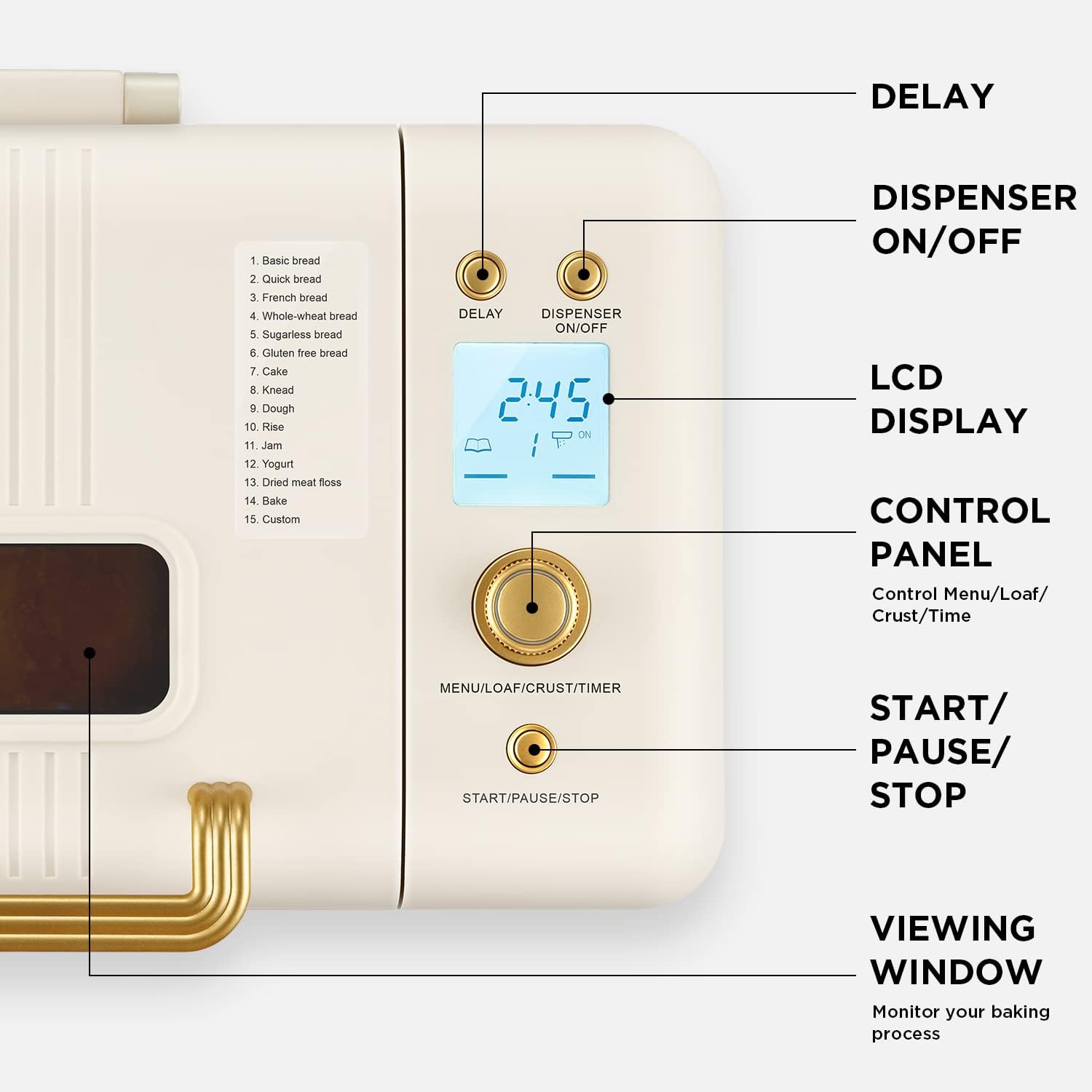 Automatic Nut Dispenser Compact Toaster