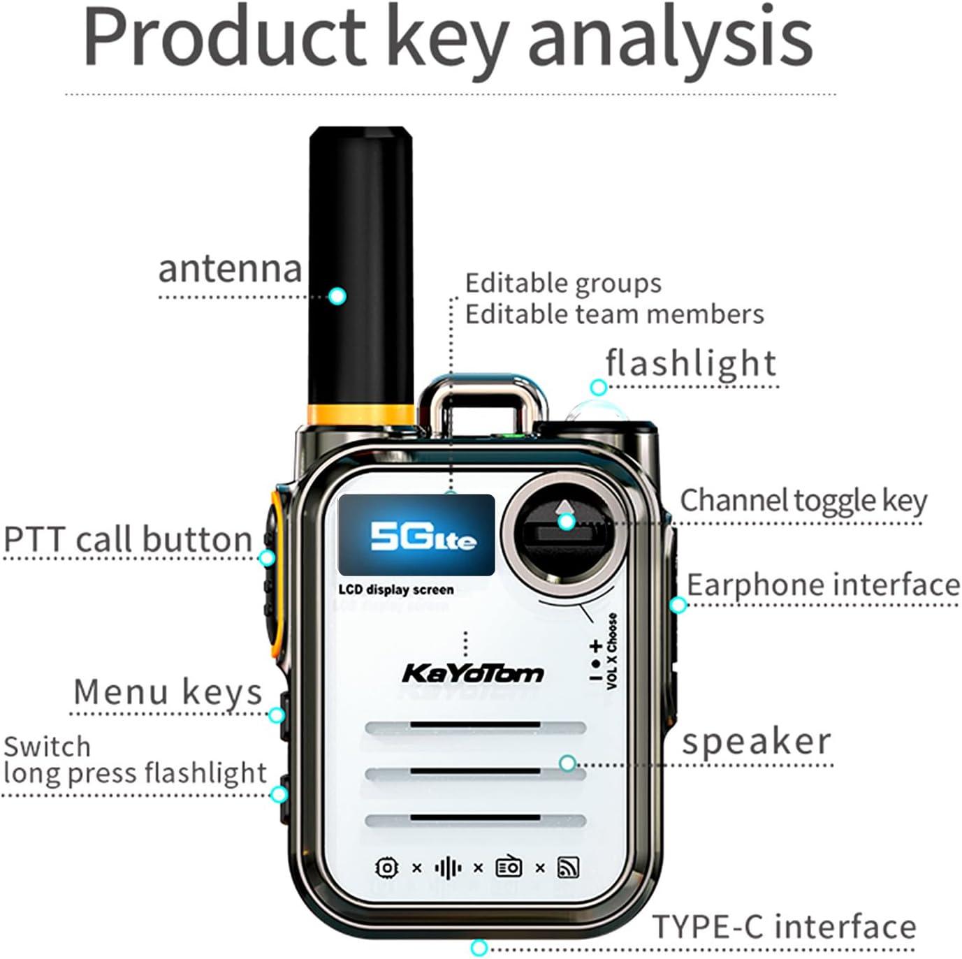 Kayotom M22/M66  Long Range Walkie Talkie - Rechargeable, Zero Monthly Rental