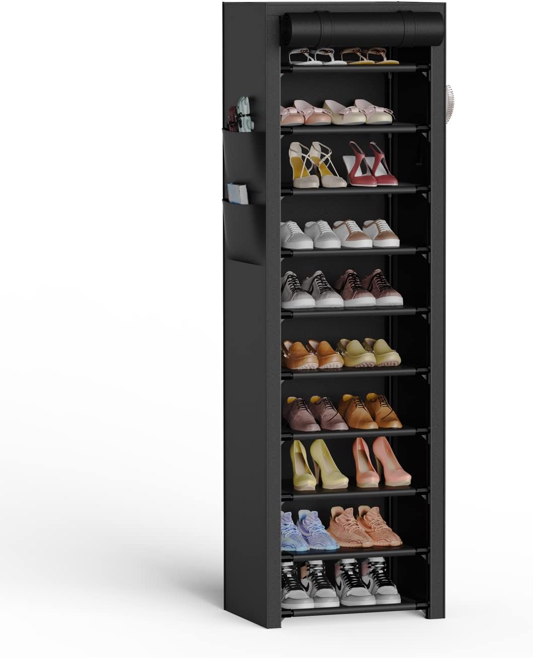 Vertical Narrow Shoe Rack Organizer