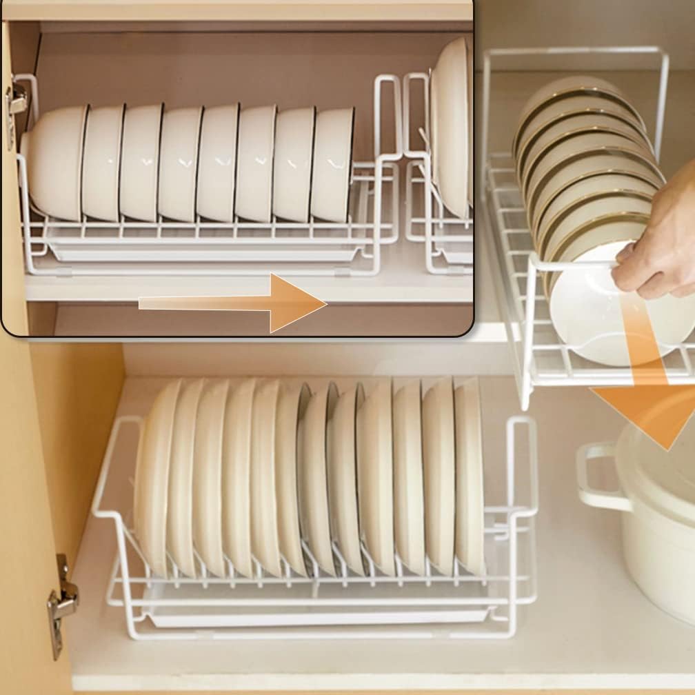 Dish Drainer Bowls Drying Rack Organizer