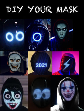 Face Transforming LED Mask with App Controlled