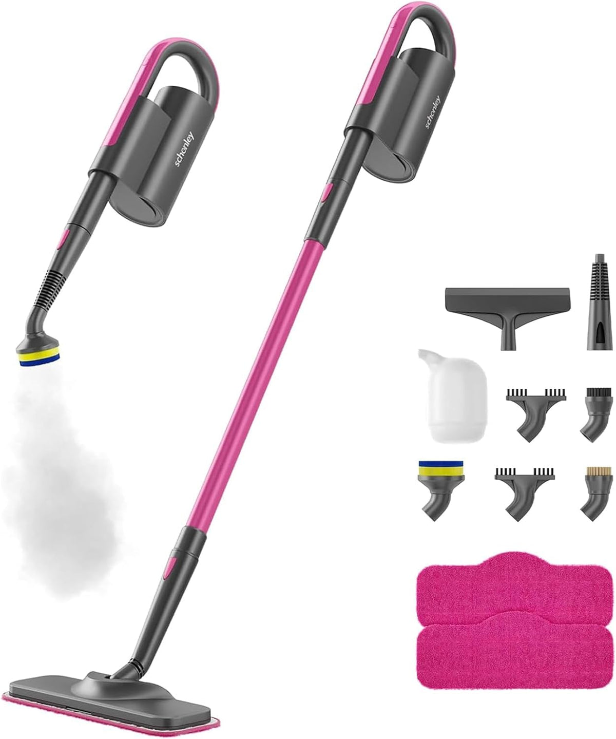 Steam Mop Cleaner with Detachable Handheld Steamer for Cleaning Hardwood