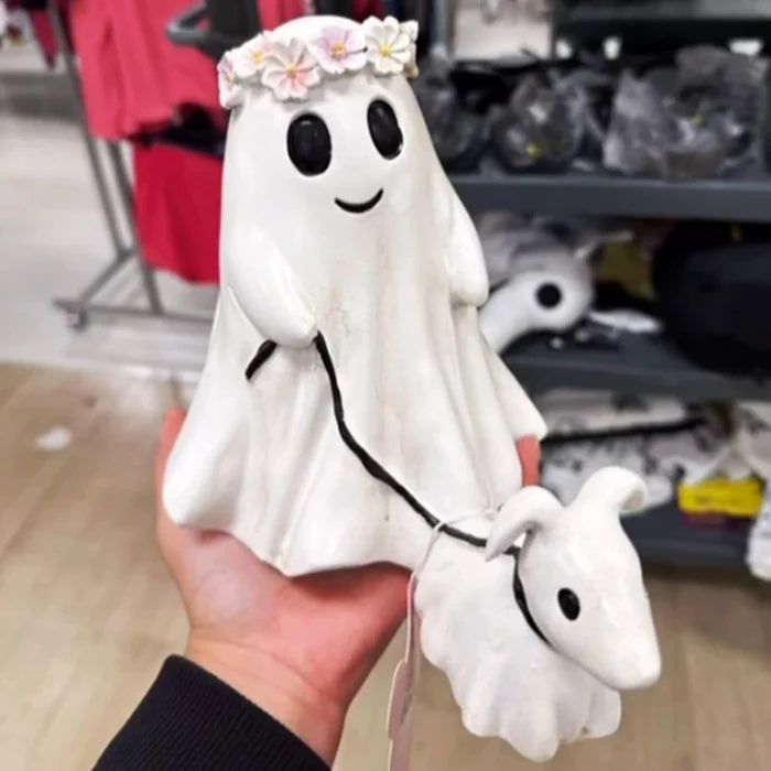 👻🔥2024 Ghost Walking Dog Statue