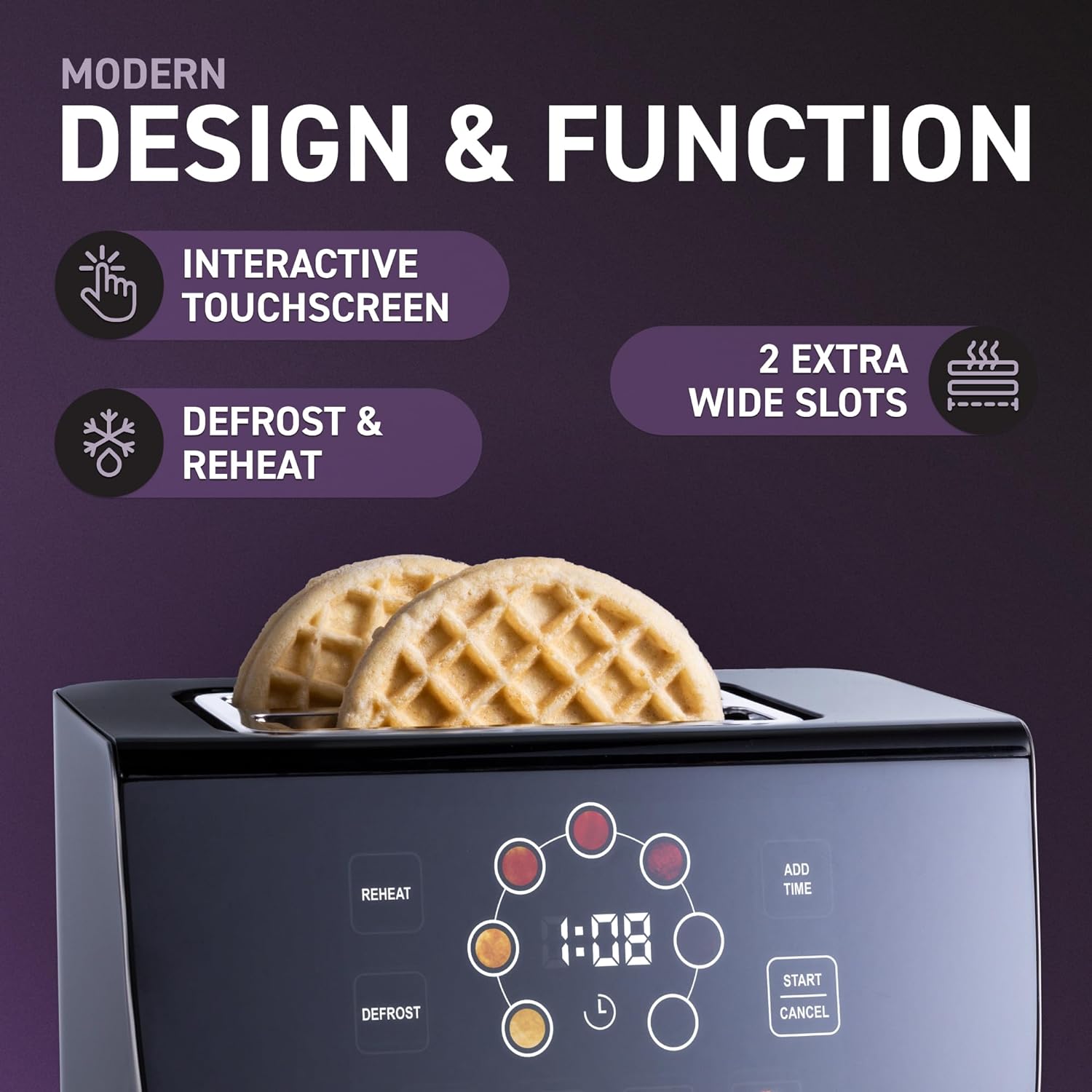 Touch Screen Display Smart Toaster