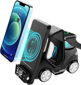 Smart Desktop Wireless 5-in-1 Multi-Functional Truck Shape Charger