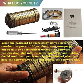 Da Vinci Code Mini Combination Lock Valentine's Day Edition