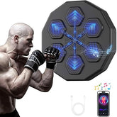 Musical boxing machine with gloves