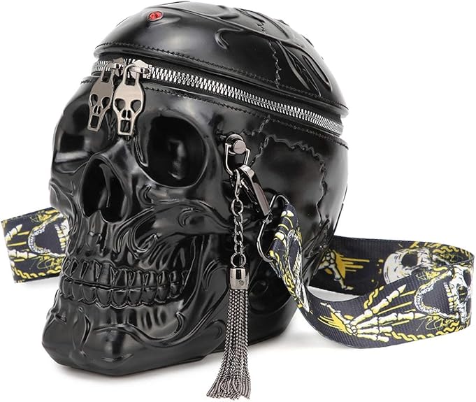 💀Velvet Skull Handbag