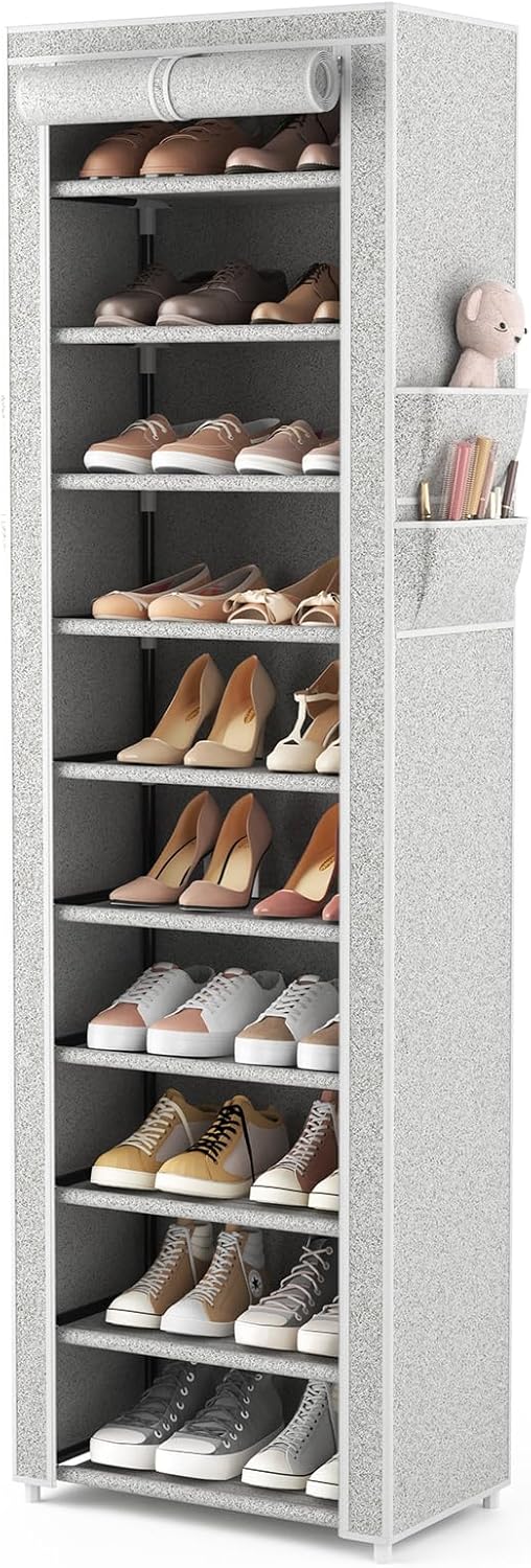 Vertical Narrow Shoe Rack Organizer