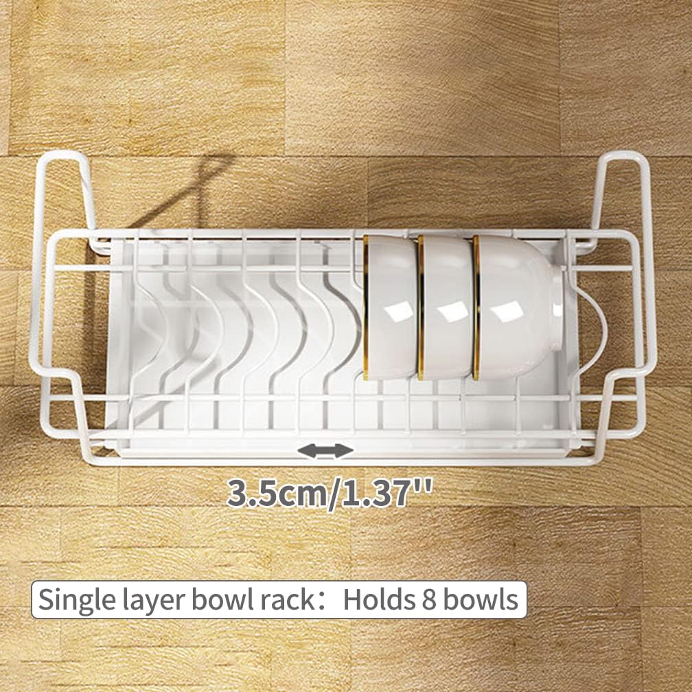 Dish Drainer Bowls Drying Rack Organizer