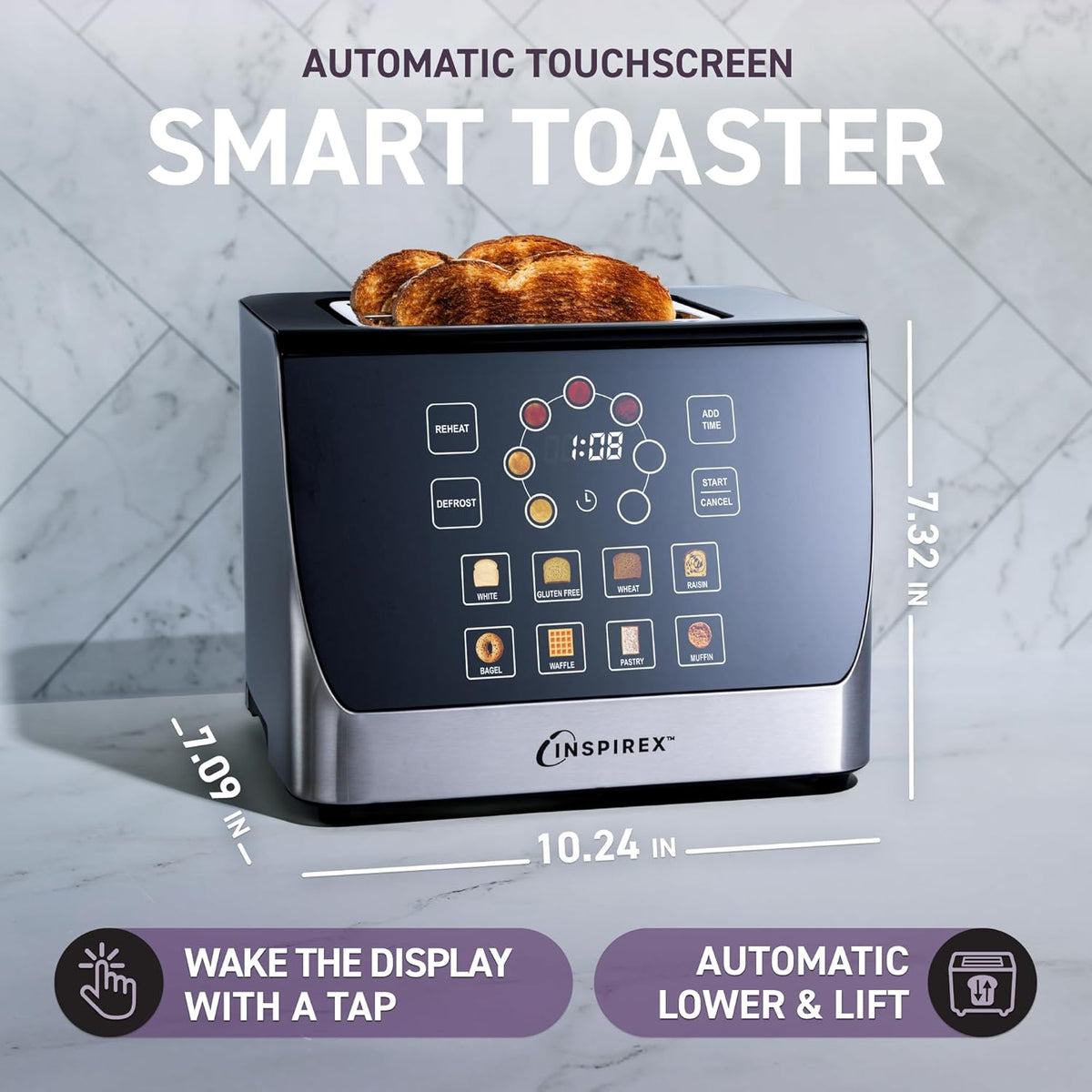 Touch Screen Display Smart Toaster