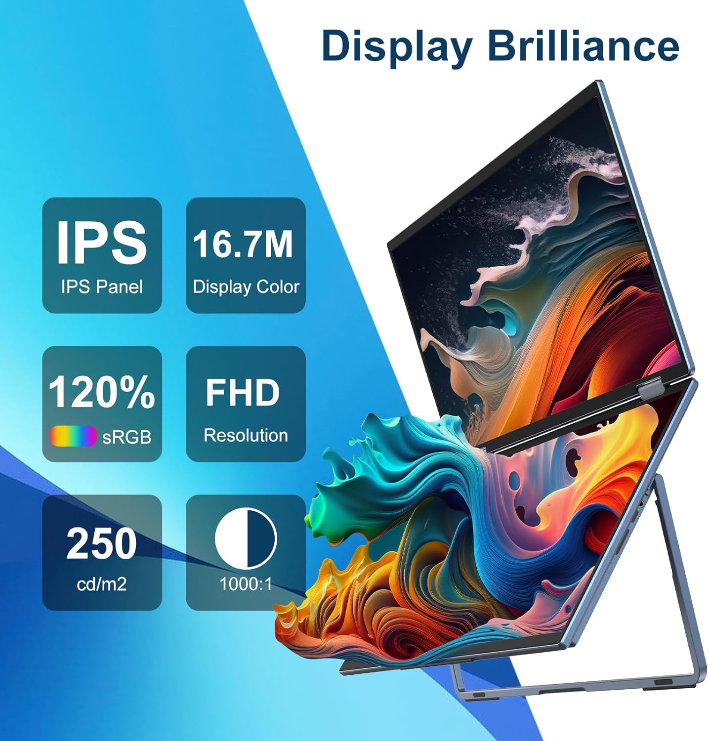 🎁Hot Sale 🔥Portable Touch Two Vertical Monitors