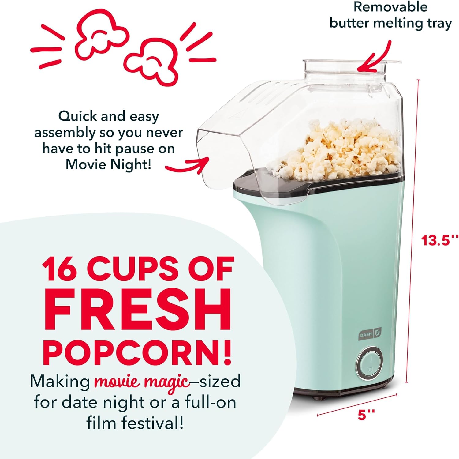 🔥Last Day 50% OFF - Hot Air Popcorn Popper Maker