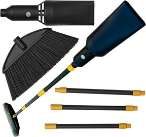 Outdoor Broom with Built-in Lightweight Rechargeable Cordless Leaf Blower