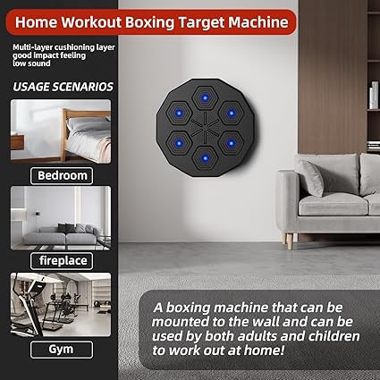 Musical boxing machine with gloves