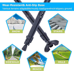 Portable Cane Seat Folding Walking Cane for