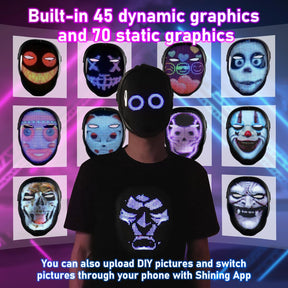 Face Transforming LED Mask with App Controlled