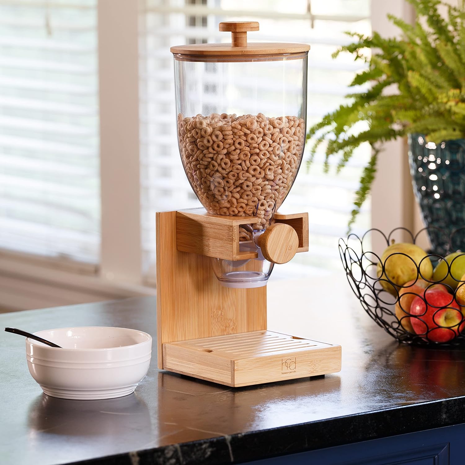 17.5 oz Bamboo Cereal Dispenser