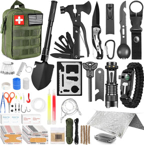 149Pcs Survival Gear First Aid Kit