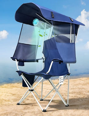 Canopy Beach Chair with Fan