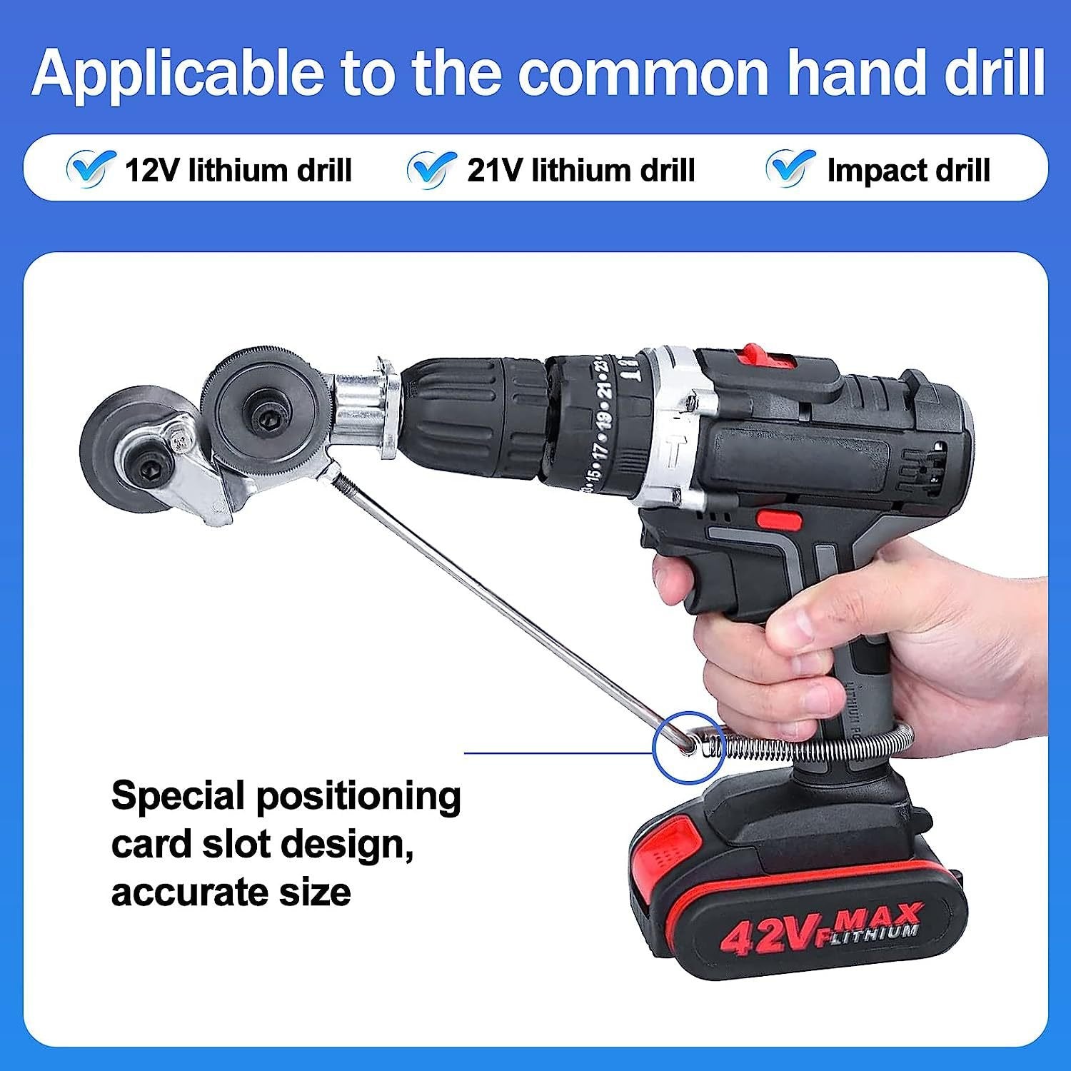 🔥HOT SALE 49% OFF🔥Upgraded Electric Drill Shears Attachment Cutter Nibbler