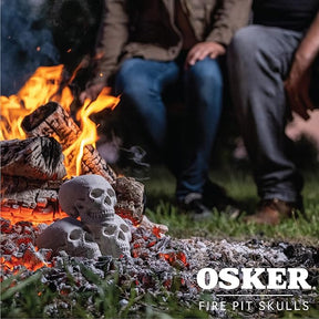 Ceramic Fireproof Fire Pit Skull Log for Bonfire