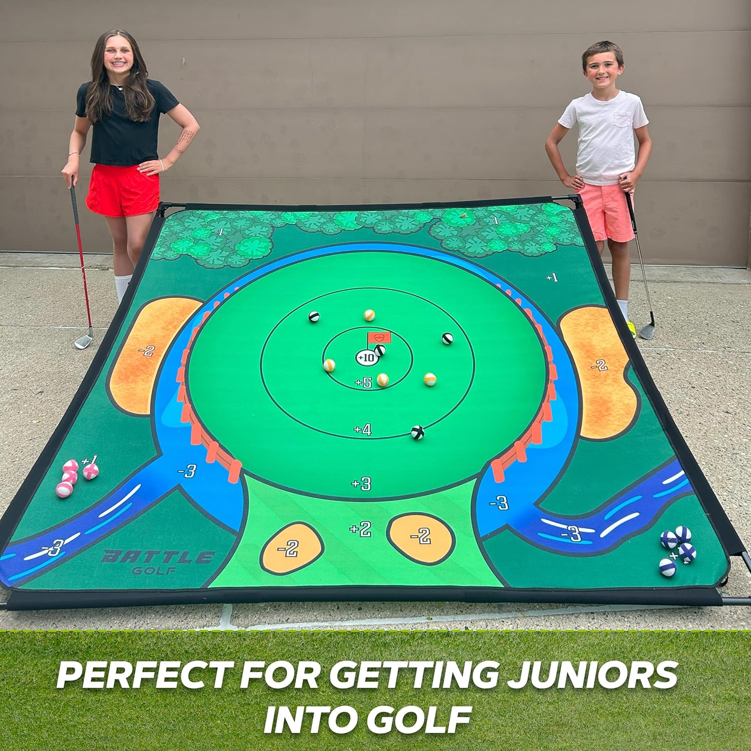 Portable Golf Game for Chipping Practice for Dads and Junior Golfers