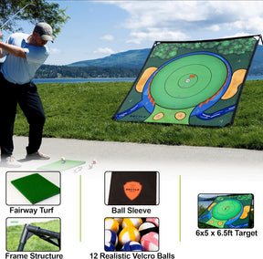 Portable Golf Game for Chipping Practice for Dads and Junior Golfers