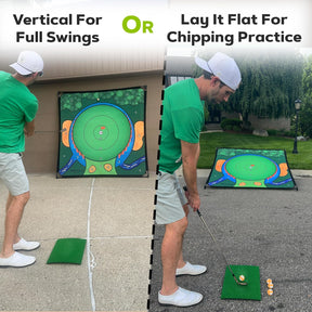 Portable Golf Game for Chipping Practice for Dads and Junior Golfers