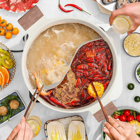 Double-flavored hot pot