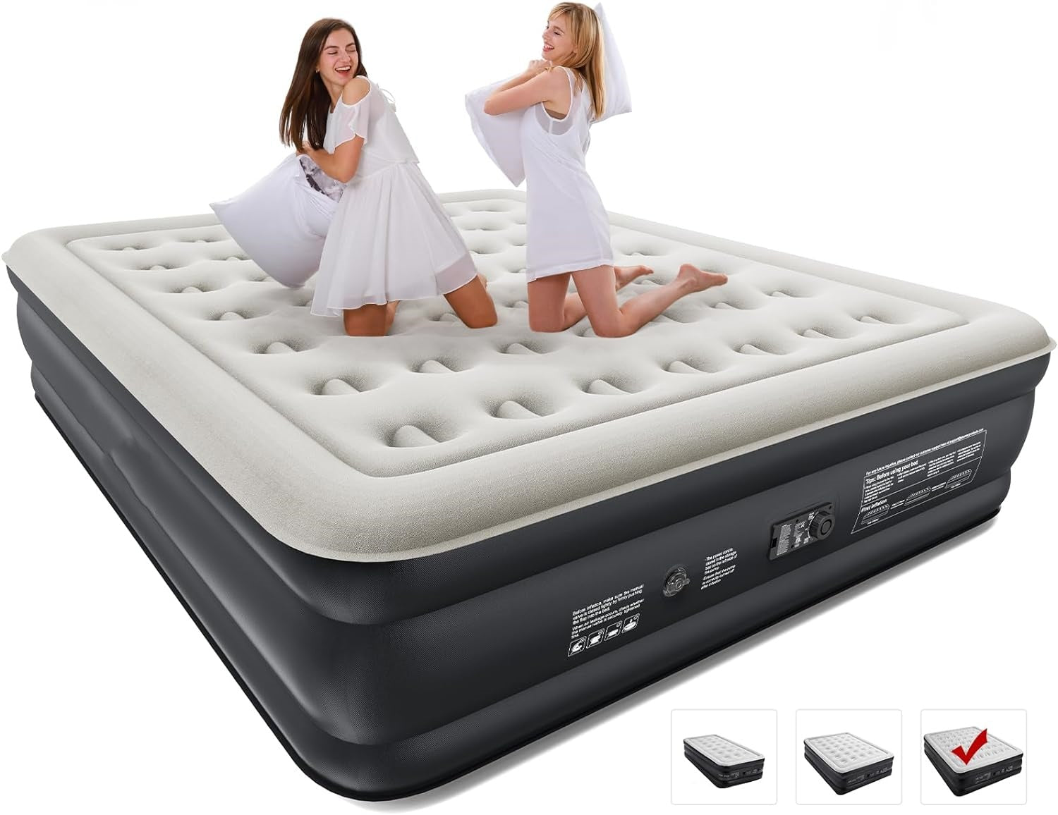 🔥Last Day 49%OFF 🎄Air Mattress with Built in Pump