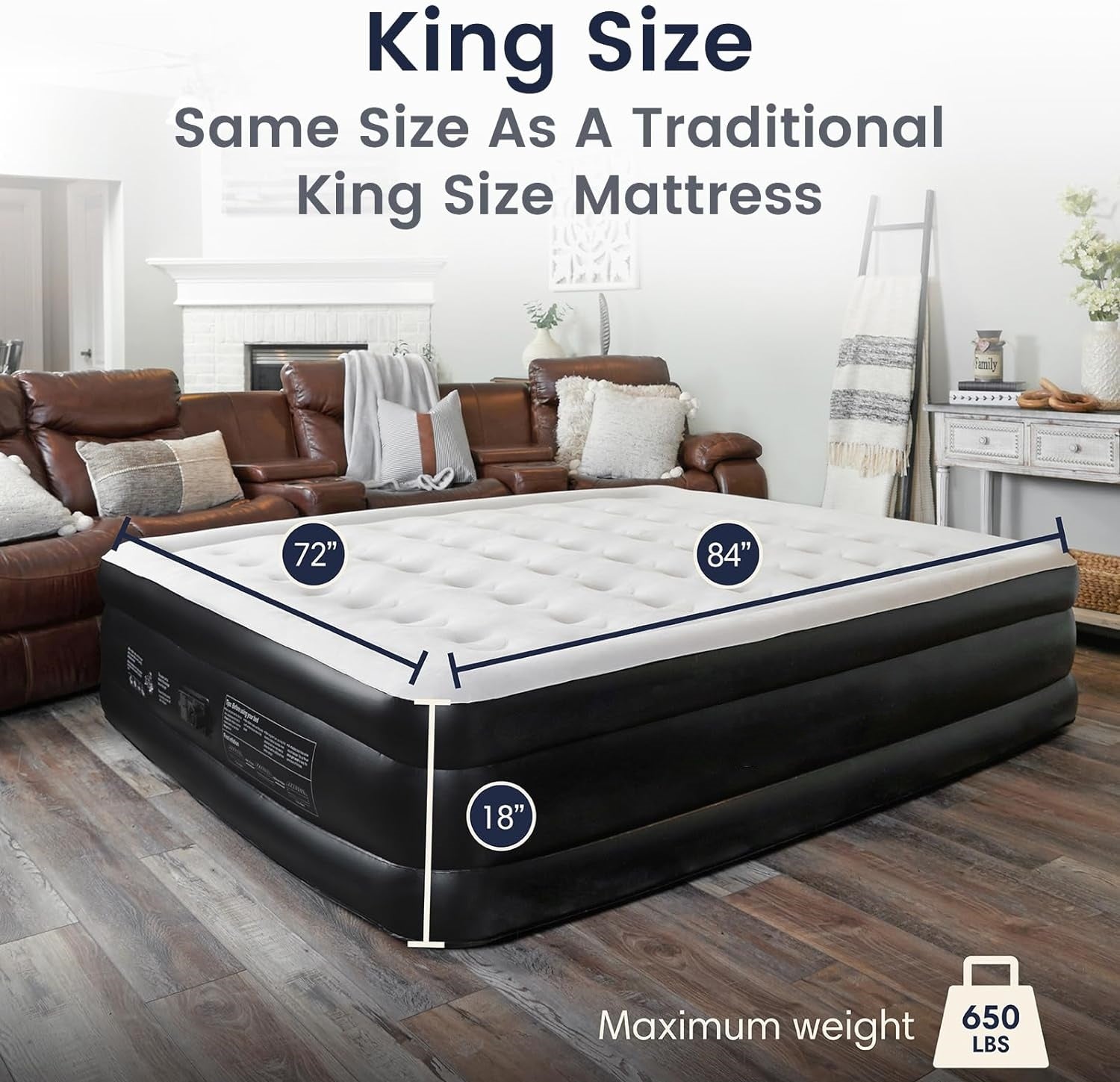 🔥Last Day 49%OFF 🎄Air Mattress with Built in Pump