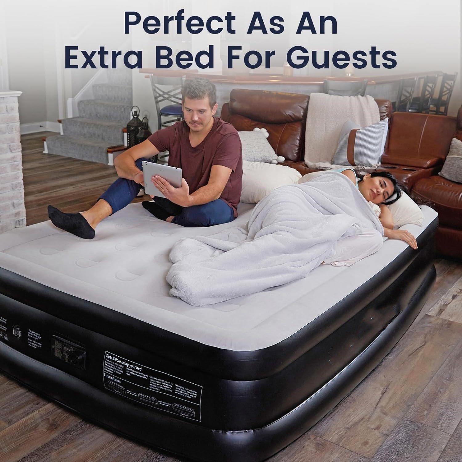 🔥Last Day 49%OFF 🎄Air Mattress with Built in Pump